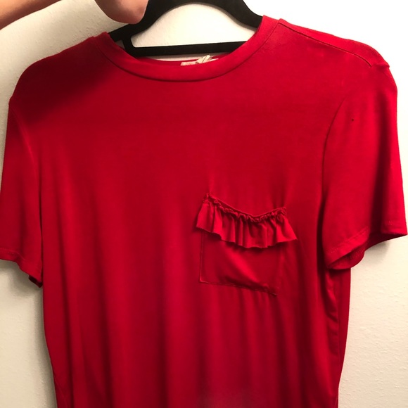 cedar and gold soft basic cropped T-shirt - Picture 2 of 2